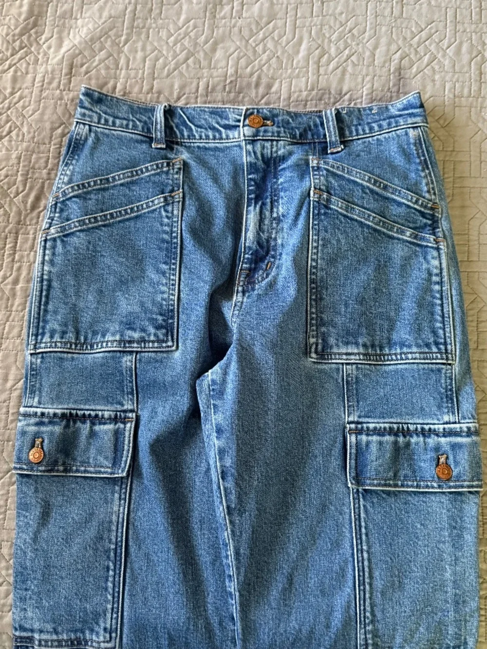 Madewell 90's Straight Cargo Utility Jeans Size 28